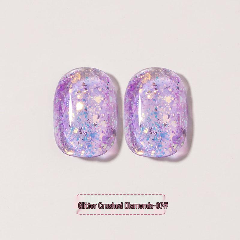 2024 Super Flash Silver Diamond Glitter Nail Polish Gel