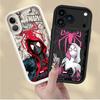 Soft Shell Phone Case for iPhone 15 16 14 Plus XR XS Max 13 12 11 Pro Max 17 Air 16e Marvel Cute Spider Men