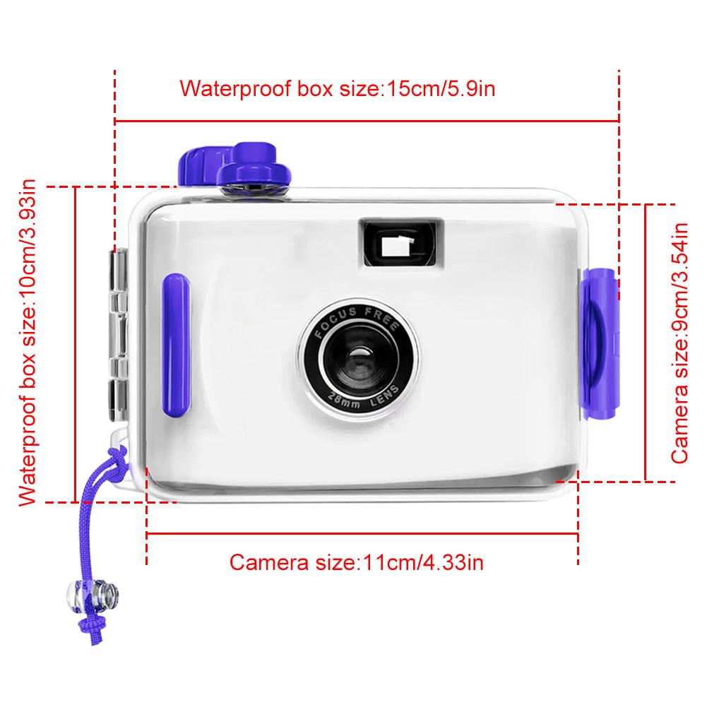 

Ретро Багаторазова 35ММ Плівкова Камера Водонепроникна Перезавантажувана Плівкова Камера Без Плівки Дитяча Камера Плівкова Камера для Зйомки