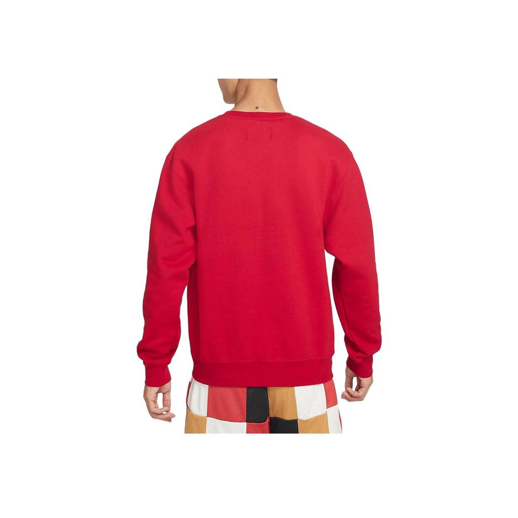 Jordan Logo Print Drop Shoulder Comfort Pullover Sweatshirt Men Sweatshirt Red DN7957-687
