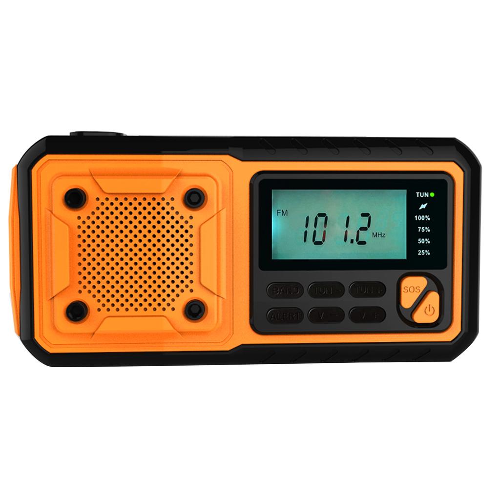 Emergency Weather Radio Outdoor Solar Hand Crank Radio Digital FM AM WB Radio