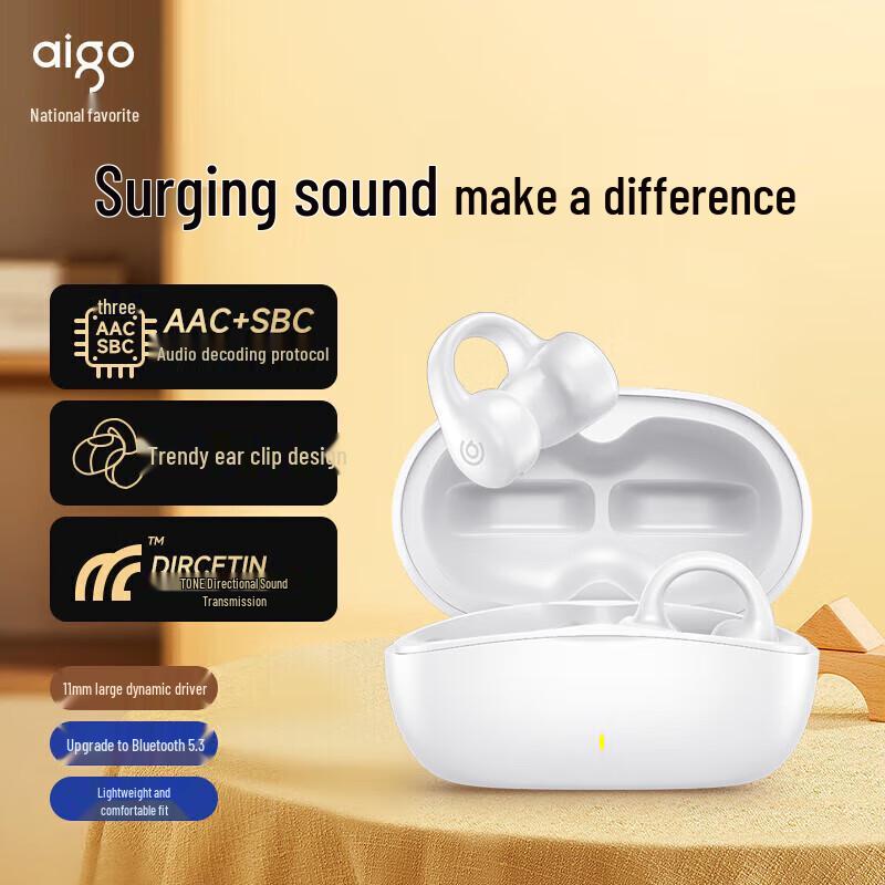 

aigo Bluetooth Ear-hook Open-Ear Sports Headphones