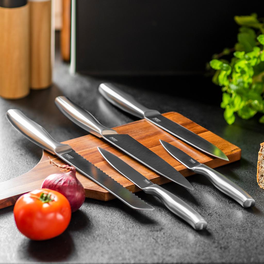 Teesa Balanced 5-in-1 Stainless Steel Kitchen Knife Set