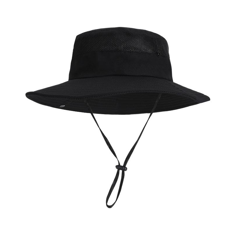 Summer Outdoor Sunscreen Hat Men's Mountaineering Fishing Big Eaves Sun Hat Quick-drying Waterproof Breathable Versatile Bucket Hat