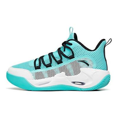 Mládežnícke Pohodlné Športové Protišmykové Tlmiace Odolné voči Oteru Priedušné Mid-Top Basketbalové Topánky A312121100A-2
