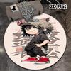 Demon Slayer Kimetsu No Yaiba Round Area Rug Carpet Rug For Living Room Bedroom Sofa Playroom Decor Nonslip Floor Mat