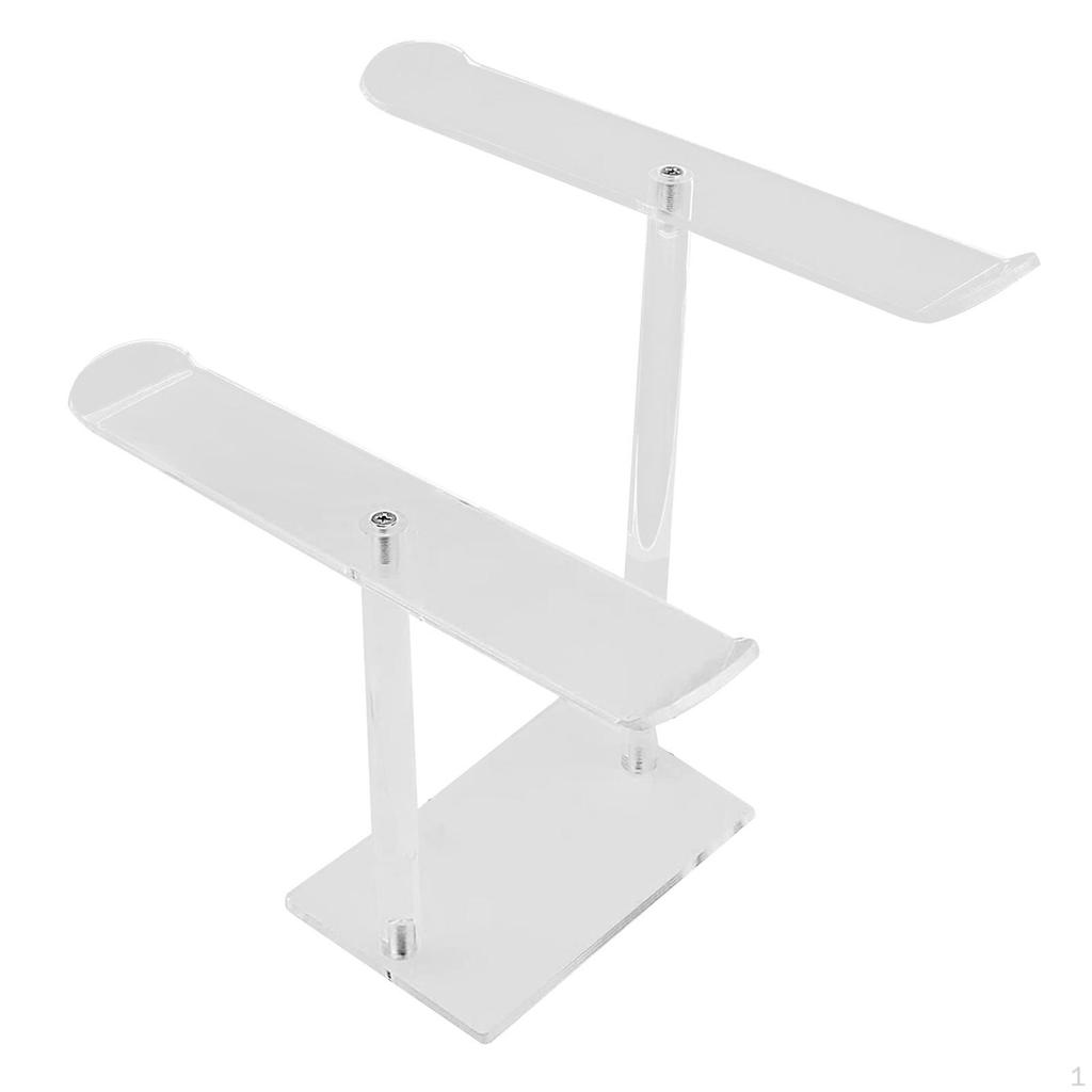 Clear Hair Hoop Organizer with Stable Base Multifunctional Protection Headphone Holder Acrylic