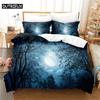 Starry Sky 3Pcs Bedding Sets 3D Digital Printing Custom Quilt Duvet Cover Set  Home Queen King Quilt Pillowcase