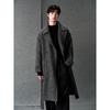 GXG Men's Linen Wool Blend Double-Breasted Chesterfield Coat