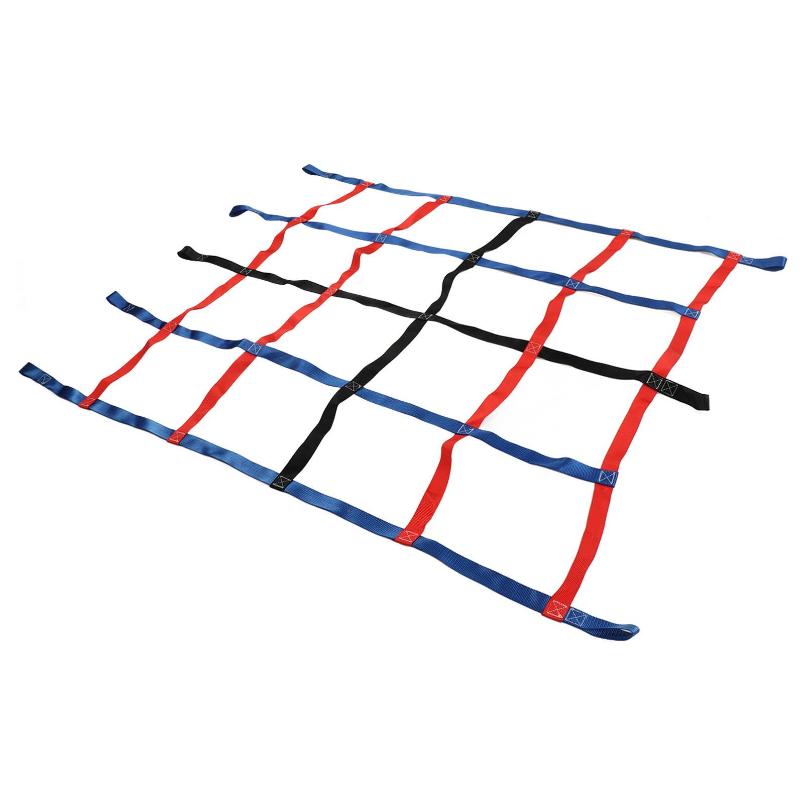 

3 цвета альпинистская сетка для детей, грузоподъемность 661 фунт, 6,1x4,8 фута, высокопрочная полиэстеровая альпинистская грузовая сетка для улицы