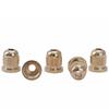 Musiclily Pro 13.2mm Steel Bass String Bushings for 4/5-String Electric Basses, Gold (Pack of 5)