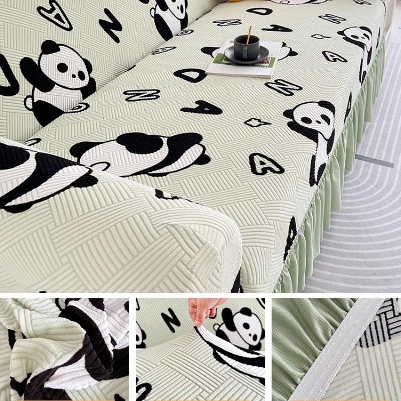 

Чехол для дивана с анималистичным принтом на 1/2/3/4 места, эластичная юбка с оборками по краю, чехлы для диванов, эластичный чехол для дивана, защитная пленка для мебели 1-seater 90-140cm