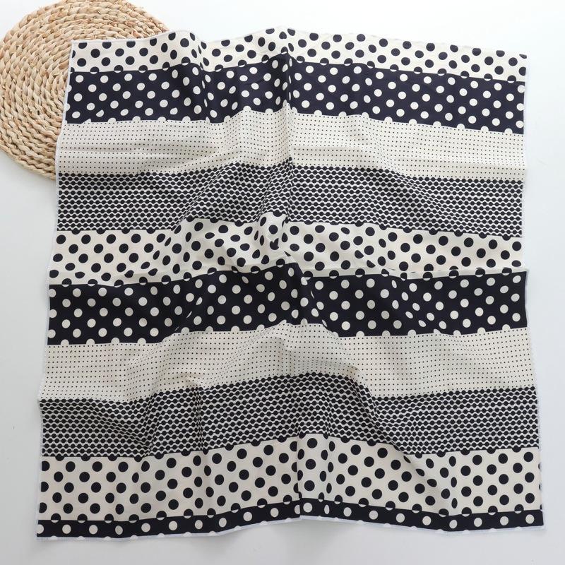 Korean Style Cotton New Small Silk Scarf Women's All-Match Decorative Small Square Towel Temperament Trend Headcloth Headband