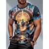 New Demon Angel 3D Print T-Shirts Men Women Summer Round Neck Short Sleeve