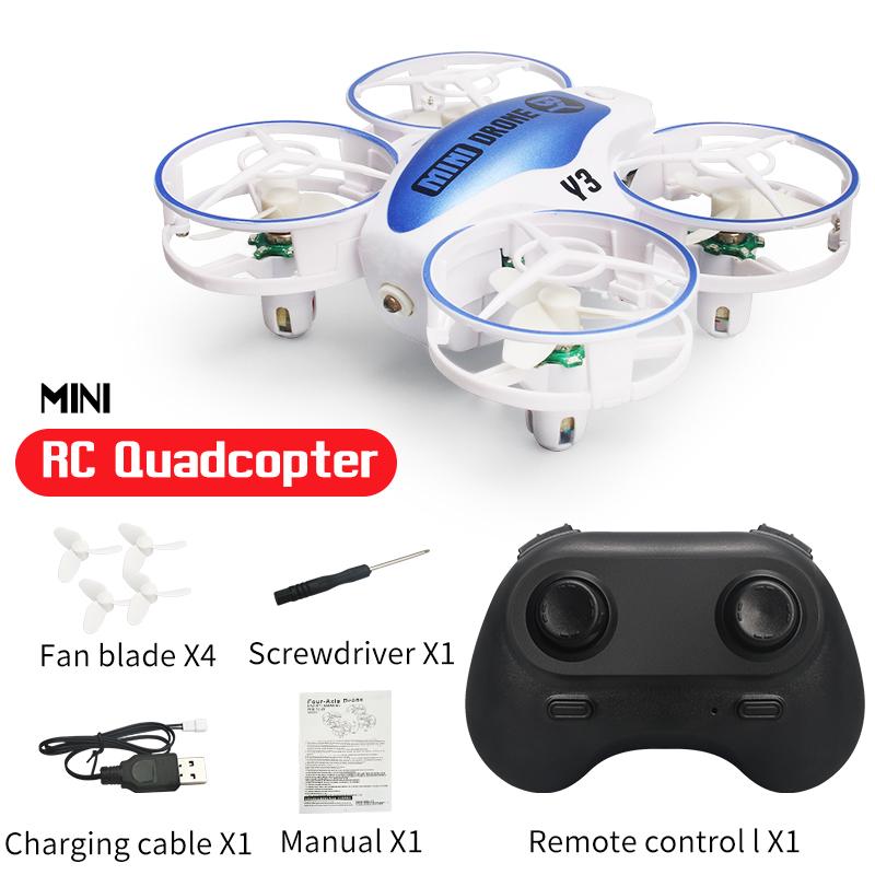 Y3 Mini Ufo Toys Quadcopter with Lights Rc Drone Plane Remote Control Helicopter Aircraft Dron Drones Children's Toys for Boys