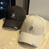 Retro Hole in The Wall Hard Top Hat for Women Letter Embroidered Peaked Cap Lesbian Couple Baseball Cap Outdoor