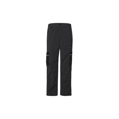 Premium Solid Color Zip Pocket Straight-Leg Cargo Pants Men Bottoms Black DX7857-010