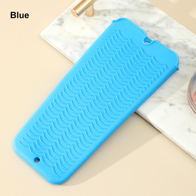 Silicone Hair Curling Wand Cover Hair Straightener Storage Bag Hairdressing Curling Iron Insulation Mat Heat Resistant Pouch