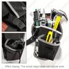 1pc Single Side Tool Belt Pouch for Electrician Carpenters and Builders, Durable Canvas Construction, black