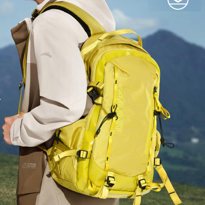 New Anta BaiChuan Polyester Backpack Unisex Autumn Stand Yellow 192447165-3