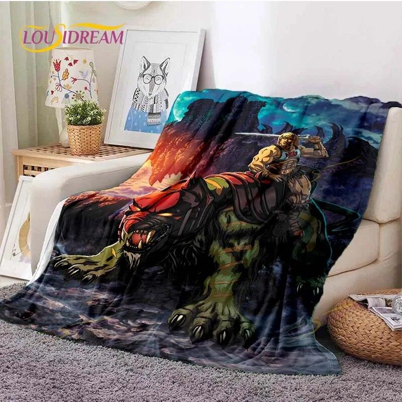He-Man Masters Of The Universe Throws Blanket Sofa Blanket Adults and Children Blanket Blanket for Bed