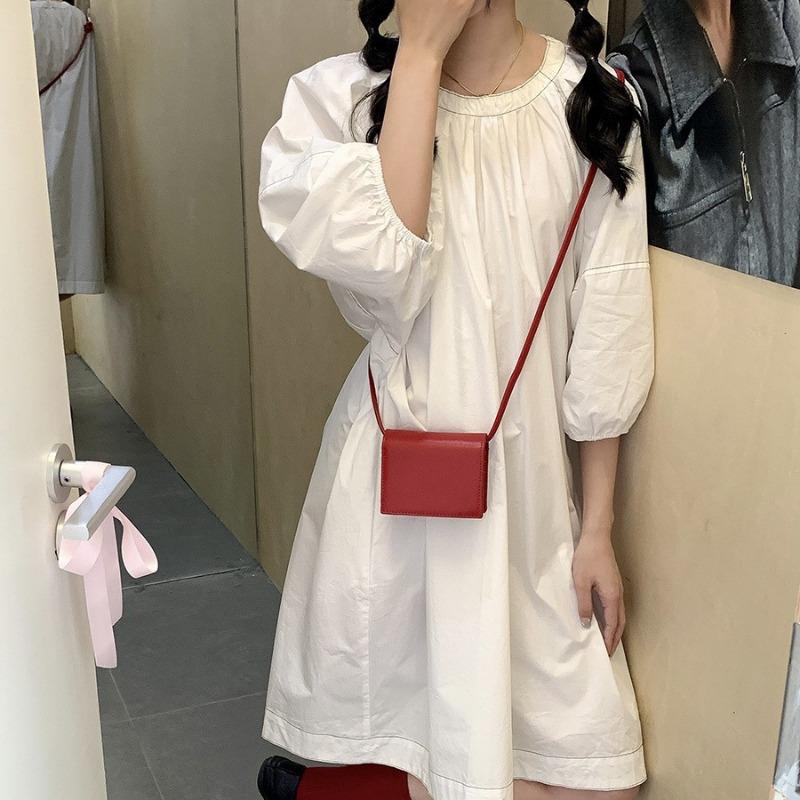 Flip Mini Square Bag Women's Fashion Versatile Messenger Lipstick Change Bag Niche Design Multi-functional Card Bag