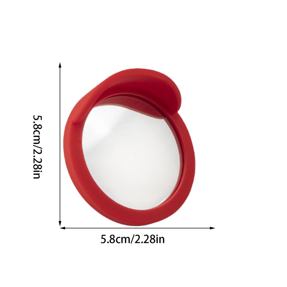 

2pcs Car Small Round Blind Spot Mirrors 360-degree Wide-Angle Safety Mirror Car Auxiliary Rearview Blind Spot Reverse Mirror красный