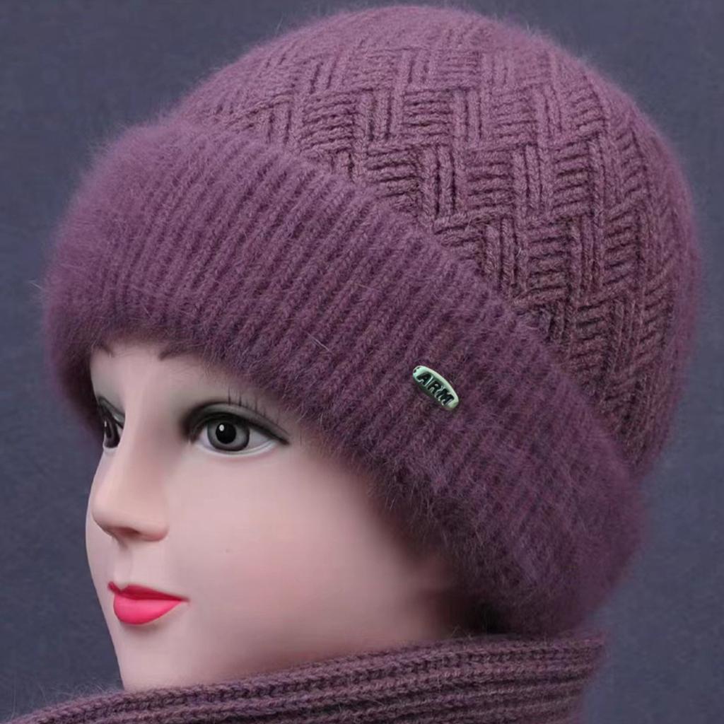 Mittelalte und ältere Menschen Ohr, Älterer Hut, Wintermütze, Kinder Vielseitig, Plüsch Dicke Mutterhut, Warme Strickgarnmütze