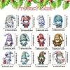 12 PCS Hanging Christmas Tree Ornaments Cartoon Gnome Xmas Tree Decoration New Snowman Ornament