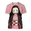 3D Print Fashion T-shirt  Anime Demon Slayer Kimetsu No Yaiba Kamado Nezuko Kochou Shinobu