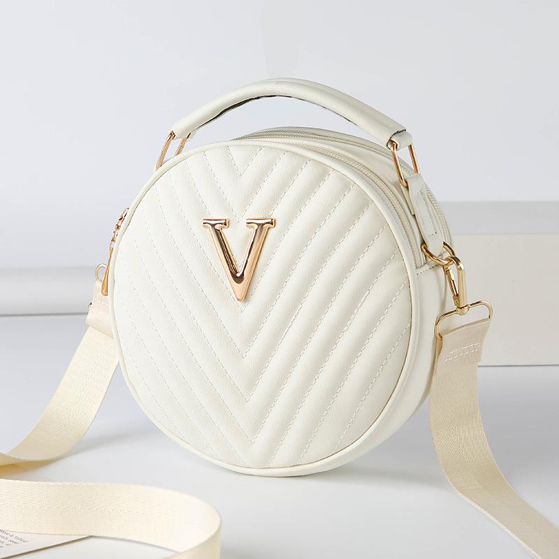 Handbag, Mobile Phone Bag, Single-shoulder Crossbody Bag, Fashionable Diamond-shaped Small Round Bag