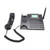 2G GSM Cordless Phone Dual SIM Desktop Landline Phone with 2.4 Inch Display Radio Alarm Clock Function for Home Hotel