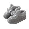 New winter women's outer wear fleece warm snow boots cotton shoes indoor thick-soled plush rabbit cotton boots