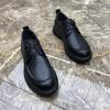 2025 New Genuine Leather Men's Black Business Casual Versatile Shoes with Breathable Soft Sole