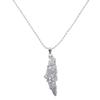 Hollow Out Lebanon Charm Neckchain Versatile Titaniums Steel Necklace Adjustable Length Clavicle Chain for Parties