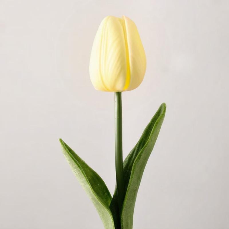 5/10 st Konstgjorda Blommor Trädgårdstulpaner Äkta Känsla Blommor Tulpanbukett Dekor Bröllop för Jul Godis Bröllop Födelsedag