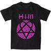 Him Band Ville Valo Heartagram Love Metal T-Shirt Summer Streetwear T-Shirts Trending Tshirt for Women Short-Sleeved Tees