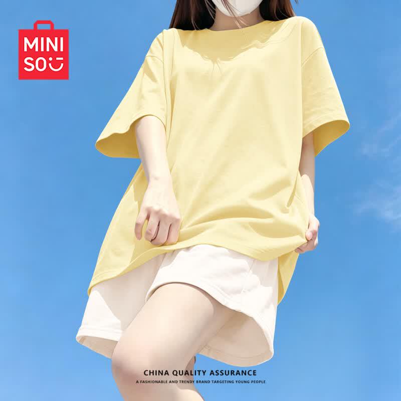 MINISO Women's Summer Short Sleeve & Shorts Sport Set