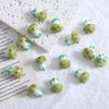 Hand-Painted Mushroom Glass Beads for DIY Jewelry: Necklace, Earrings, Bracelet Crafting Material