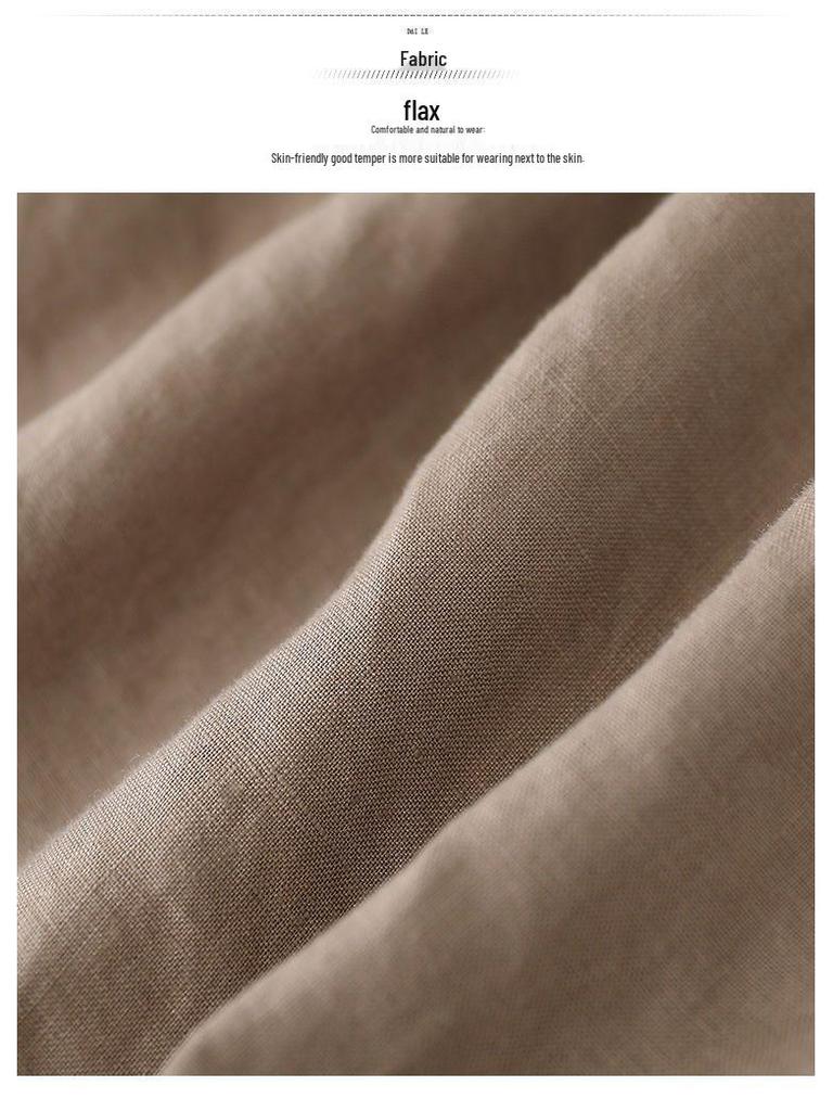 Women's Retro Cotton Linen Wide-Leg Shorts – Summer Loose Fit, Plus Size, Casual Five-Point Style