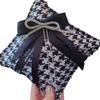 Houndstooth Bowknot Bamboo Charcoal Air Freshener Bag For Car And Home