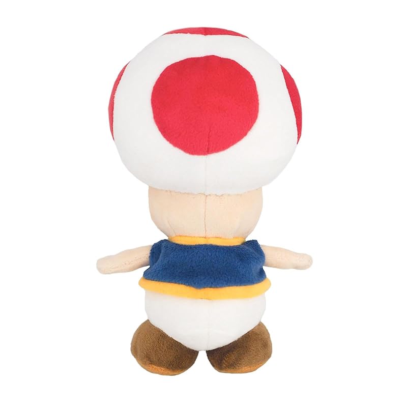 Sanei Boeki Super Mario ALL STAR COLLECTION Toad (S) W11 X D10 X H20cm Plush Toy AC04