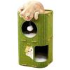 2 Storey Cat Bed Cave Nest Hut Covered Tunnel Condo Cat House Enclosed Bed for Outside Sleeping Indoor Outdoor Cats Kitty Pet