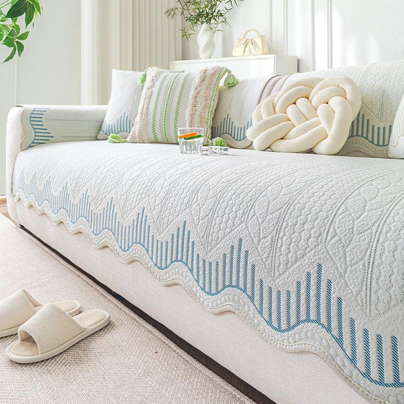 Summer Ice Silk Special-Shaped Sofa Cushion  New Sofa Cover High-End Non-Slip And Wear-Resistant Sofa Mat Cushion