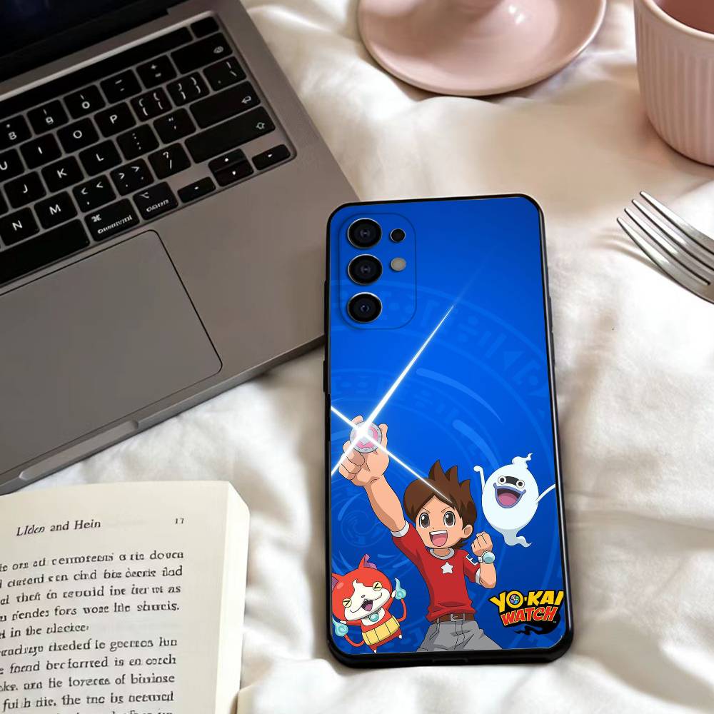 Y-Yokai Anime W-Watch  Phone Case For Samsung S25,24,23,22,30,21,10,9,Ultra,Plus,Lite,FE,4,5 G Soft Black Case