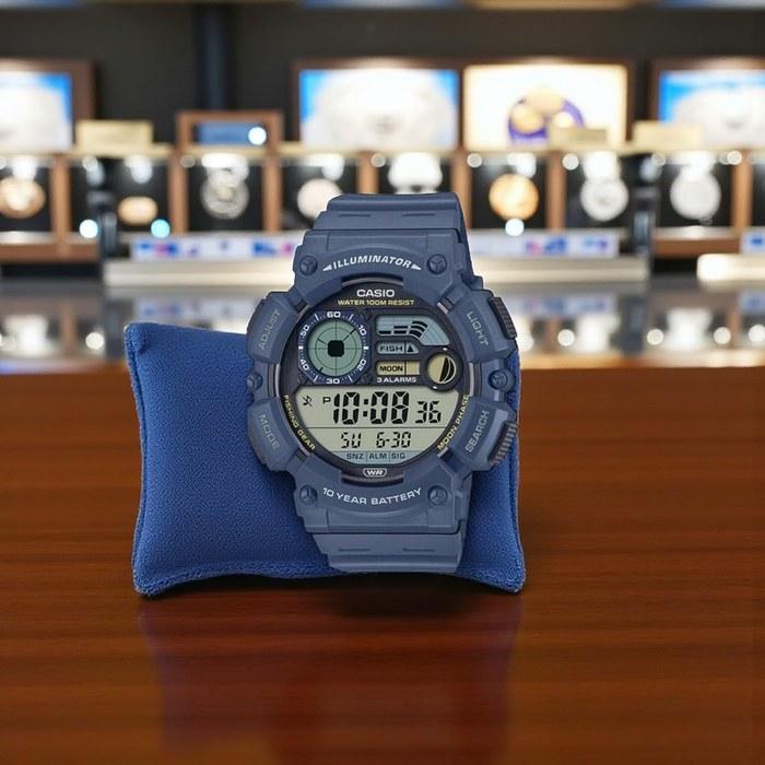 Casio Men's Watch Multifunction Digital Clear Dial Resin Band WS-1500H-2AVDF, Blue