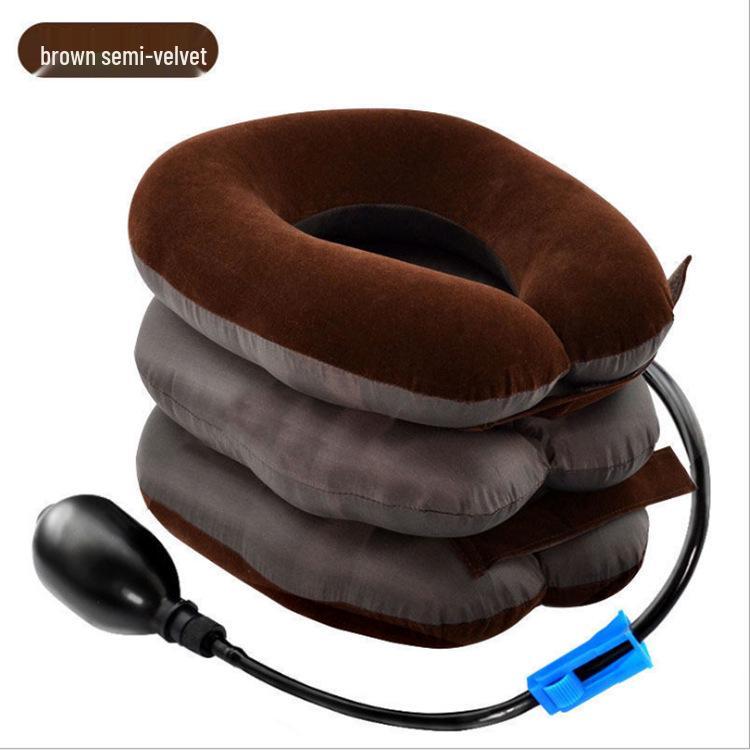 

Portable Three-Layer Velvet Cervical Traction Device Semi-Velvet