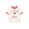 Gucci T Shirts Women's Ecru Crew Neck Moderate 723566-XJFT2-9088
