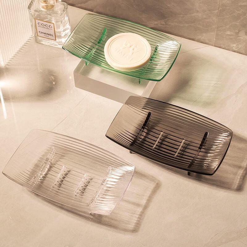 Fumai De 8-Pack Transparent Bathroom Soap Dishes