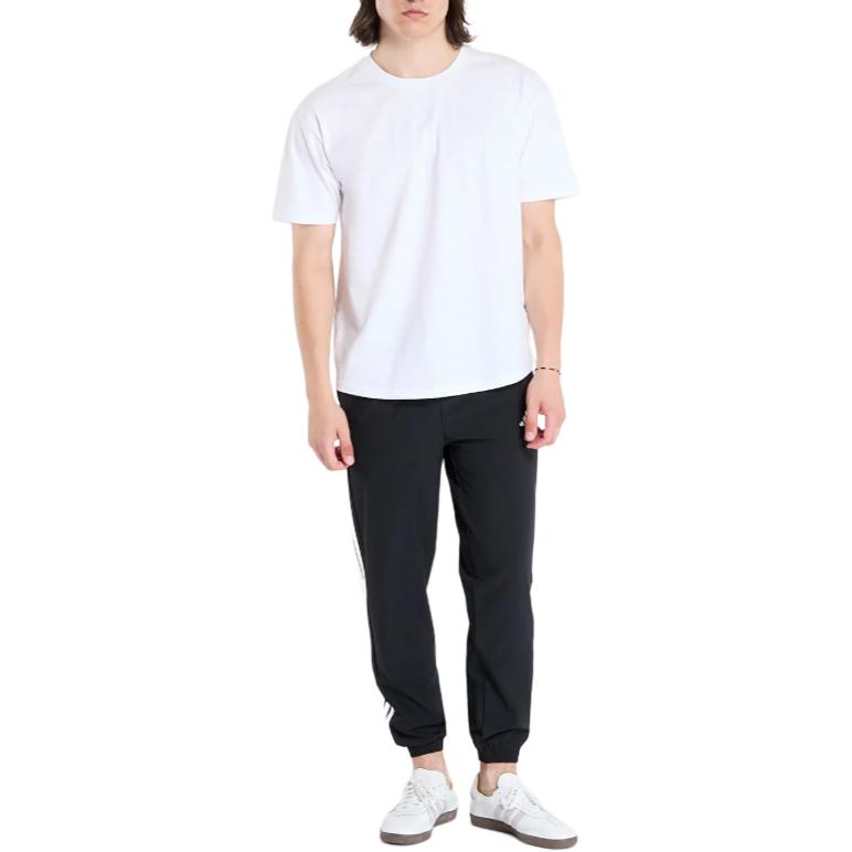 adidas Logo Pocket Mid Waist Casual Pants Men Bottoms Black JI8313